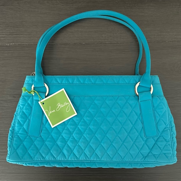 Vera Bradley Handbags - ✨ NWT Vera Bradley Retired Microfiber Trapeze Bag "Turquoise" ✨